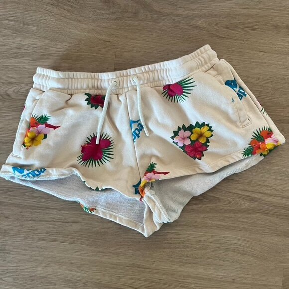 KAPPA Hawaiian Logo Multicolor Floral Summer Beach Shorts Women's Size Large - Picture 1 of 8